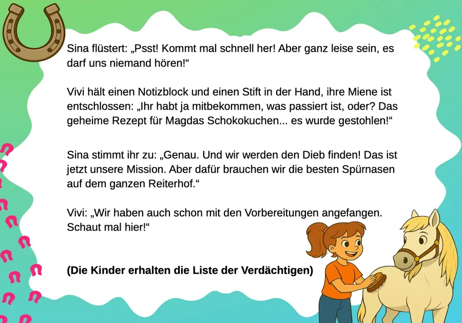 Schnitzeljagd Reiterhof & Pferde – Einblick in die Geschichte