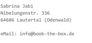 Anbieterangaben (Name und Anschrift)