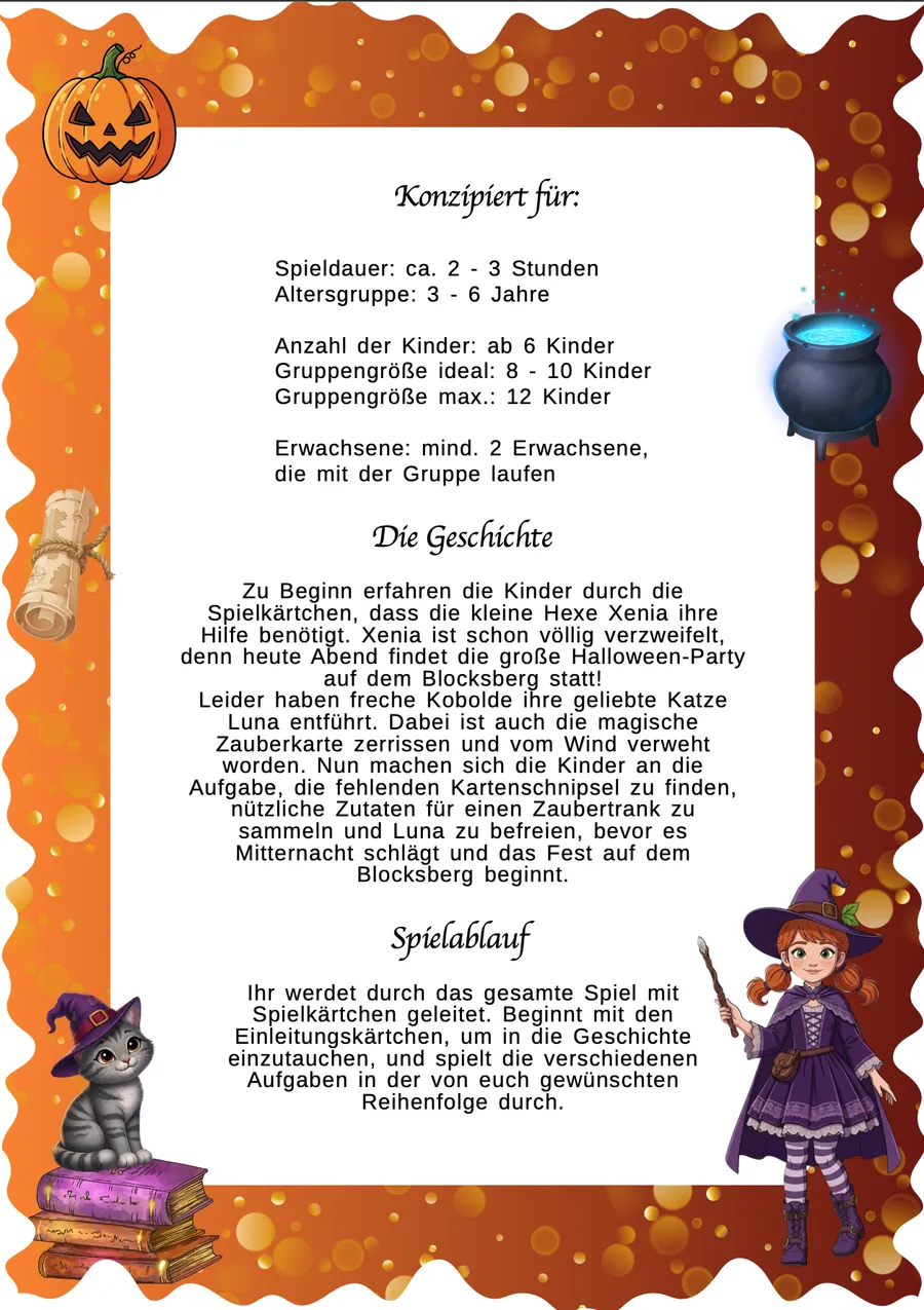 Schnitzeljagd Halloween – Spielkonzept & Ablauf