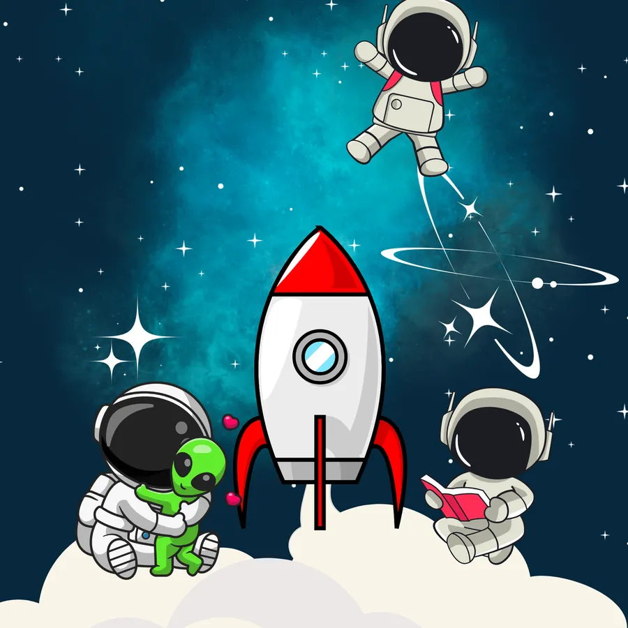 Schnitzeljagd Astronaut & Weltraum